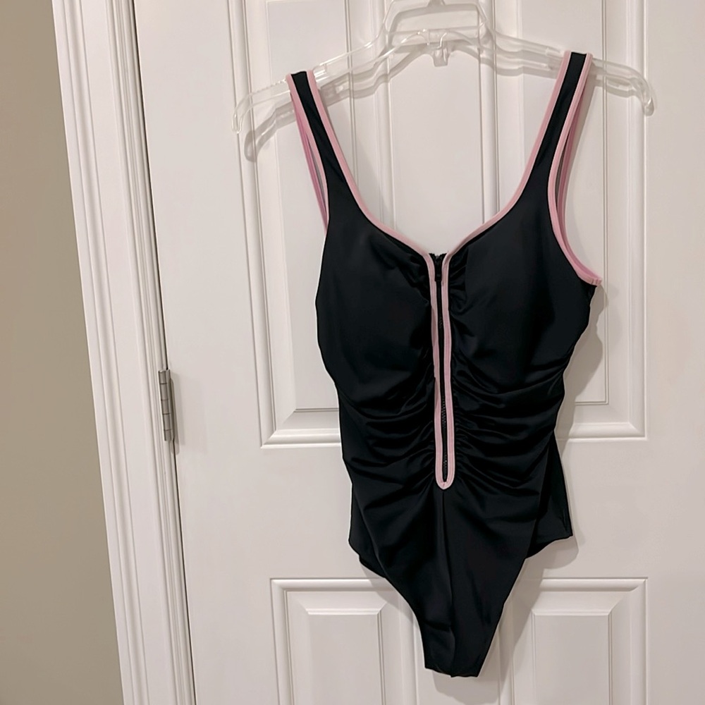 Size 16 -   Zippered One Piece Swim Suit
